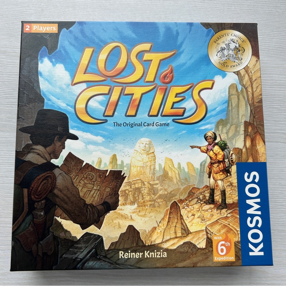 New/Open Box Lost Cities The Original Card Game 2 Player, Kosmos/Reiner Knizia